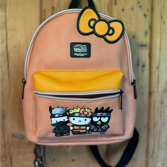 Sanrio Hello Kitty x Naruto Shippuden Women’s Mini Backpack Limited Edition - Picture 8 of 15
